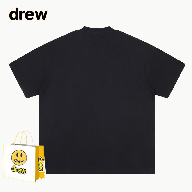 Drew T-shirts Graffiti Printing Loose Men's Short Sleeve